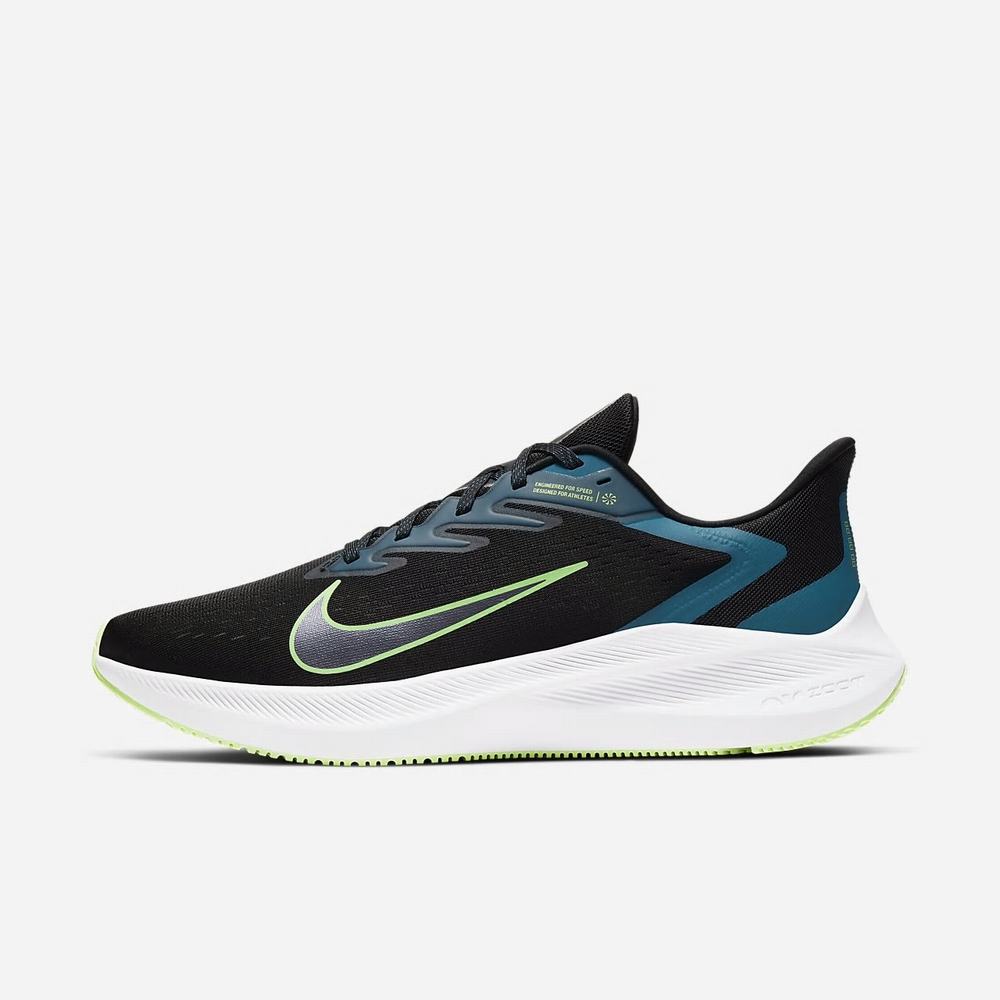 Chaussure De Fitness Nike Air Zoom Winflo 7 Noir 5841-720 Black/Valerian Blue/Vapor Green Homme | NUA-64918109